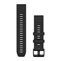 Ремешки для часов Garmin QuickFit 22 силиконовые черные  010-13392-02 фото