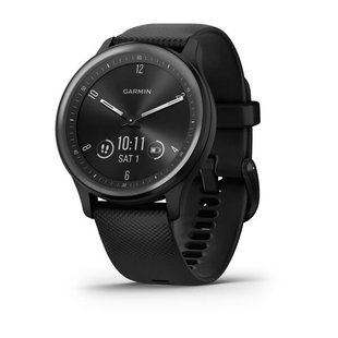 Смарт-годинник Garmin vivomove Sport чорний із силіконовим ремінцем і графітовими вставками 010-02566-00 фото