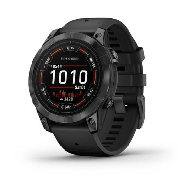 Смарт-часы Garmin epix Pro (Gen 2) Standard Edition (47мм) сланцево-серые с черным ремешком 010-02803-01 фото