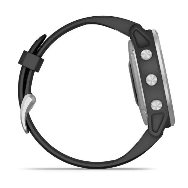 Смарт-часы Garmin fenix 6S серебристые с черным ремешком 010-02159-01 фото