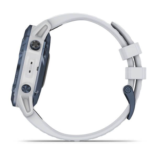 Смарт-годинник Garmin fenix 6 Pro Solar Edition мінерально-синій з білим ремінцем 010-02410-19 фото