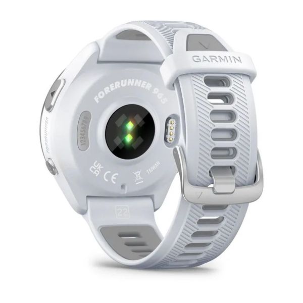 Смарт-часы Garmin Forerunner 965 с титановым безелем, белым корпусом и белым/серым силиконовым ремешком 010-02809-11 фото