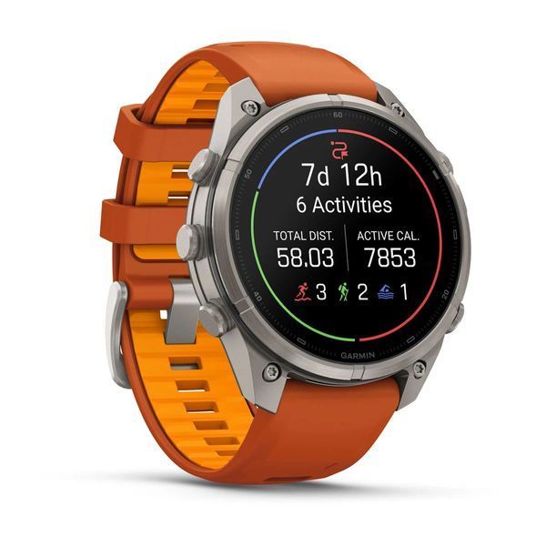 Смарт-часы Garmin fenix 9 Pro (47 мм) титан осенне-оранжевый/ярко-оранжевый 010-04336-06 фото