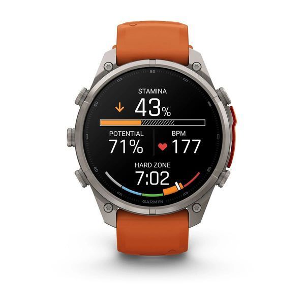 Смарт-часы Garmin fenix 9 Pro (47 мм) титан осенне-оранжевый/ярко-оранжевый 010-04336-06 фото