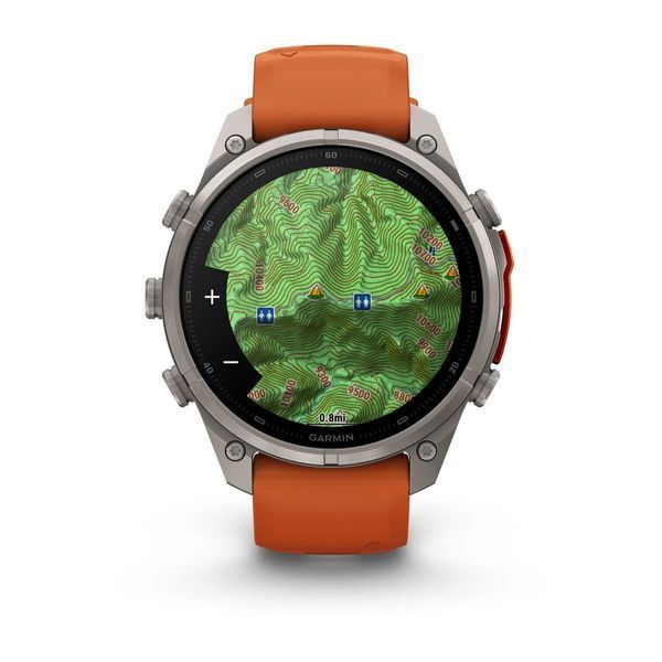 Смарт-часы Garmin fenix 9 Pro (47 мм) титан осенне-оранжевый/ярко-оранжевый 010-04336-06 фото