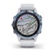 Смарт-годинник Garmin fenix 6 Pro Solar Edition мінерально-синій з білим ремінцем 010-02410-19 фото 6