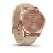 Смарт-часы Garmin vivomove Luxe с розово-золотистым корпусом и бежевым ремешком 010-02241-21 фото 2