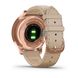 Смарт-часы Garmin vivomove Luxe с розово-золотистым корпусом и бежевым ремешком 010-02241-21 фото 7