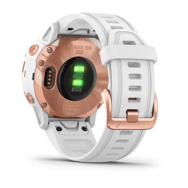 Смарт-часы Garmin fenix 6S Pro розово-золотистые с белым ремешком 010-02159-11 фото