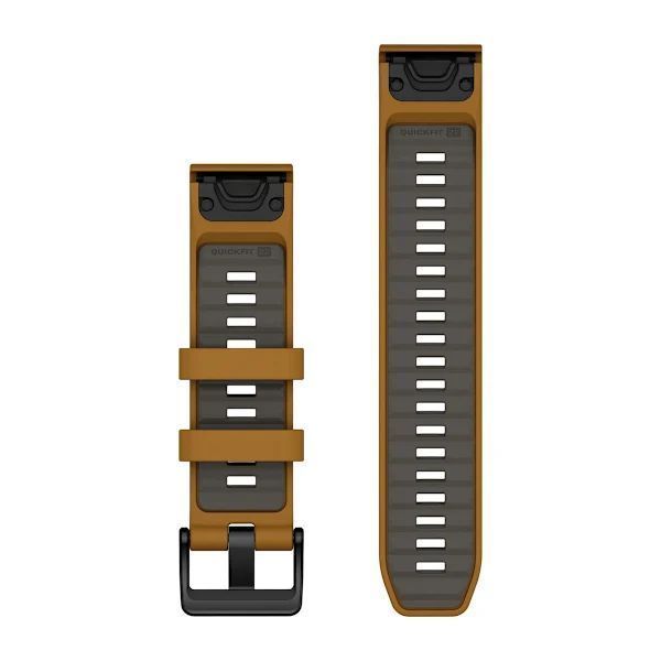 Ремешки для часов Garmin QuickFit 22 силиконовые осень/гравийно-серые 010-13392-03 фото