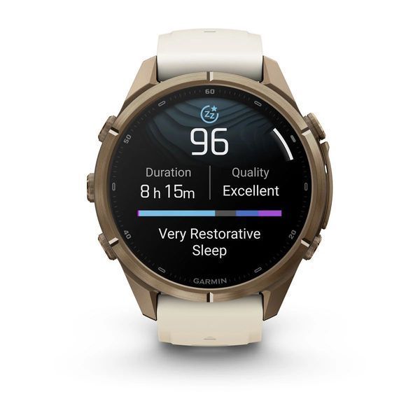 Смарт-годинник Garmin fenix 9 Pro (43 мм) золотистий титан кремовий/французький сірий 010-04335-26 фото
