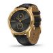 Смарт-годинник Garmin vivomove Luxe із золотистим корпусом та чорним ремінцем 010-02241-22 фото 1