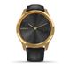 Смарт-часы Garmin vivomove Luxe с золотистым корпусом и черным ремешком 010-02241-22 фото 2