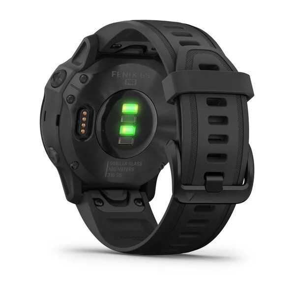 Смарт-часы Garmin fenix 6S Pro черные с черным ремешком 010-02159-14 фото