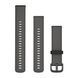 Быстросменные ремешки Garmin (20 мм) силиконовые гравийно-серые 010-12932-68 фото