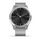 Смарт-годинник Garmin vivomove Luxe зі сріблястими корпусом та ремінцем 010-02241-23 фото 2