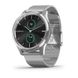 Смарт-годинник Garmin vivomove Luxe зі сріблястими корпусом та ремінцем 010-02241-23 фото 1