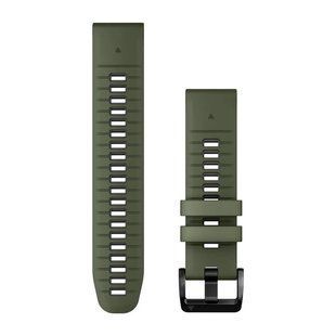 Ремешки для часов Garmin QuickFit 22 силиконовые, моховые/графитовые 010-13280-07 фото