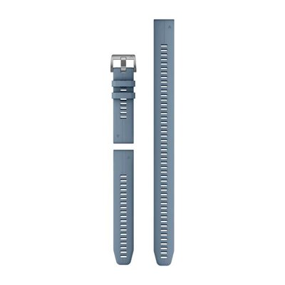 Ремінці для смарт-годинника Garmin QuickFit 22 силіконові, кольору синій ураган (із 3 частин, для дайвінгу) 010-13113-01 фото