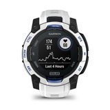 Смарт-годинник Garmin Instinct 3 (45 мм) Solar білий камінь/білий/синя блискавка 010-02934-03 фото