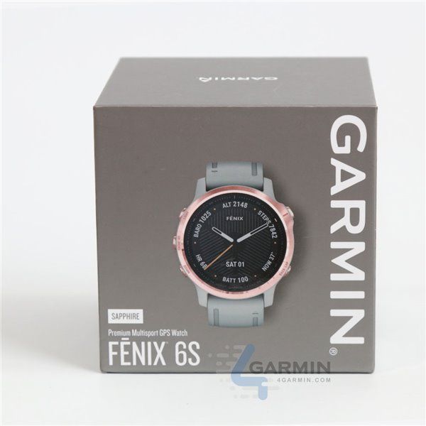 Смарт-годинник Garmin fenix 6S Pro Sapphire рожево-золотистий з сірим ремінцем 010-02159-21 фото