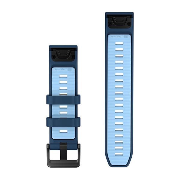 Ремешки для часов Garmin QuickFit 22 силиконовые морская волна/голубой 010-14507-00 фото