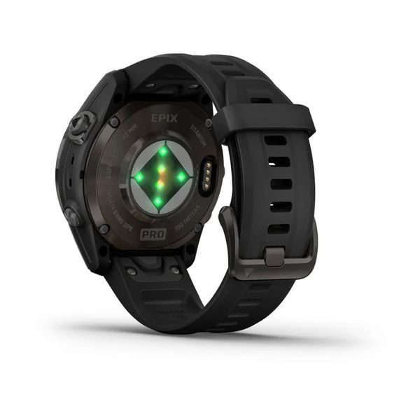 Смарт-часы Garmin epix Pro (Gen 2) Sapphire Edition (42мм) карбоново-серые титановые DLC с черным ремешком 010-02802-15 фото