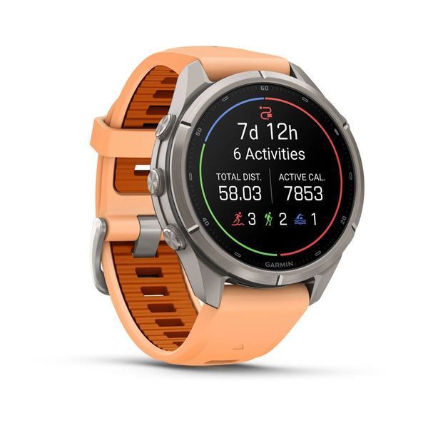 Смарт-годинник Garmin fenix 9 Pro (43 мм) титан рожева устриця/осінньо-помаранчевий 010-04335-06 фото
