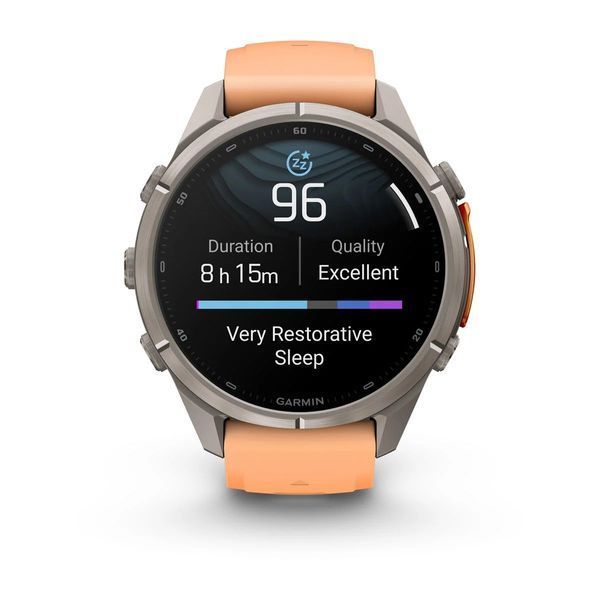 Смарт-годинник Garmin fenix 9 Pro (43 мм) титан рожева устриця/осінньо-помаранчевий 010-04335-06 фото
