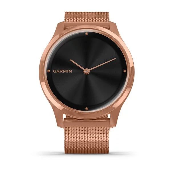 Смарт-часы Garmin vivomove Luxe с розово-золотистыми корпусом и ремешком 010-02241-24 фото