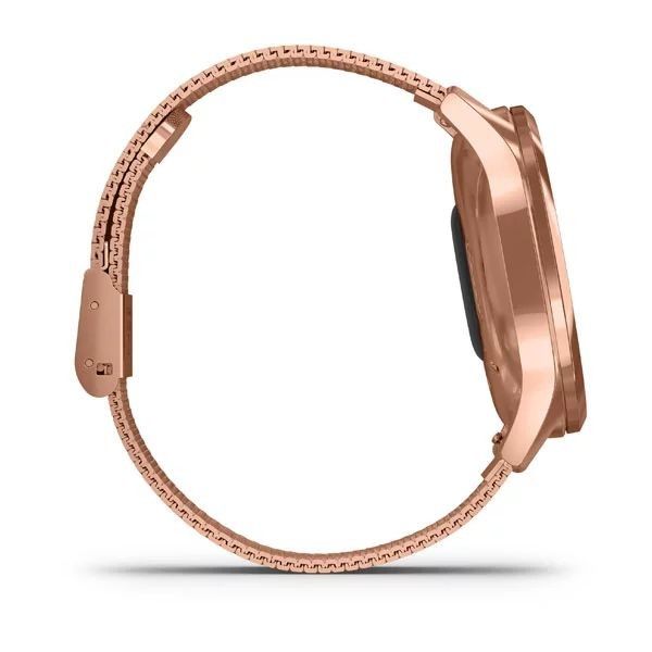 Смарт-часы Garmin vivomove Luxe с розово-золотистыми корпусом и ремешком 010-02241-24 фото