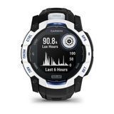 Смарт-годинник Garmin Instinct 3 (50 мм) Solar білий камінь/чорний/синя блискавка 010-02935-03 фото