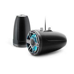 Морські динаміки Garmin JL Audio&reg; M6 8,8" Enclosed Tower із LED-підсвіткою, спортивні титанові  (M6-880ETXv3-Sb-S-GmTi-i) 010-03281-00 фото