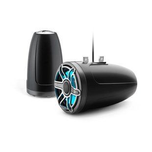 Морські динаміки Garmin JL Audio&reg; M6 8,8" Enclosed Tower із LED-підсвіткою, спортивні титанові  (M6-880ETXv3-Sb-S-GmTi-i) 010-03281-00 фото