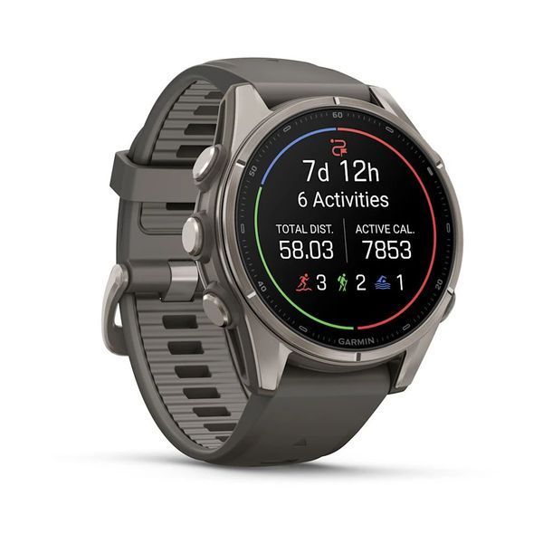 Смарт-годинник Garmin fenix 9 (43 мм) титан гравійно-сірий 010-04761-11 фото