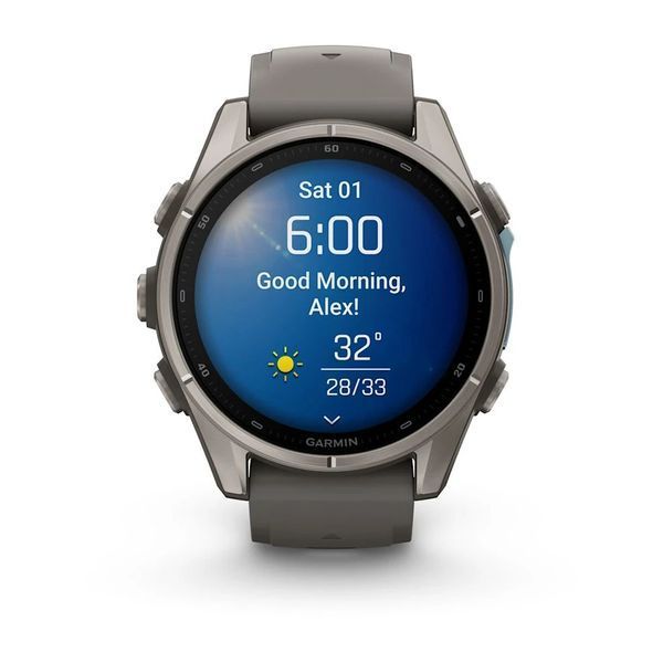 Смарт-годинник Garmin fenix 9 (43 мм) титан гравійно-сірий 010-04761-11 фото