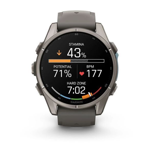 Смарт-годинник Garmin fenix 9 (43 мм) титан гравійно-сірий 010-04761-11 фото
