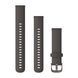 Быстросменные ремешки Garmin силиконовые (18 мм) графитовые с фурнитурой грифельного цвета 010-12932-0E фото