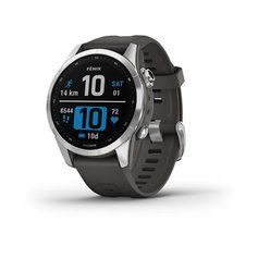 Смарт-часы Garmin fenix 7S серебристые с ремешком графитового цвета 010-02539-01 фото