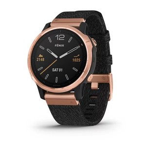 Смарт-часы Garmin fenix 6S Pro Sapphire розово-золотистые с черным нейлоновым ремешком 010-02159-37 фото