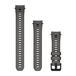Сменные ремешки для смарт-часов Garmin Instinct E &ndash; 40 мм (20 мм) силиконовые, угольные 010-13397-00 фото