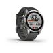 Смарт-годинник Garmin fenix 7S сріблястий з ремінцем графітового кольору 010-02539-01 фото 3