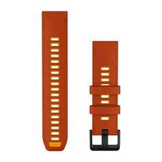 Ремешки для часов Garmin QuickFit 22 силиконовые осенний/ярко-оранжевый 010-14507-03 фото
