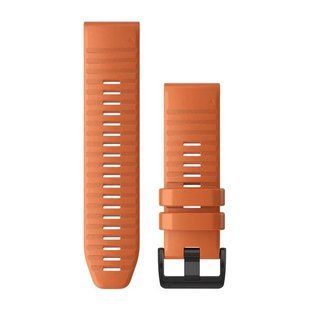 Ремешки для часов Garmin QuickFit 26 силиконовые, янтарно-оранжевые 010-12864-01 фото