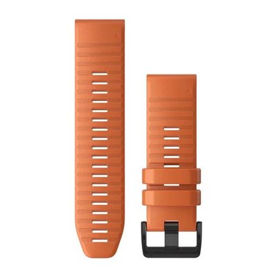 Ремешки для часов Garmin QuickFit 26 силиконовые, янтарно-оранжевые 010-12864-01 фото