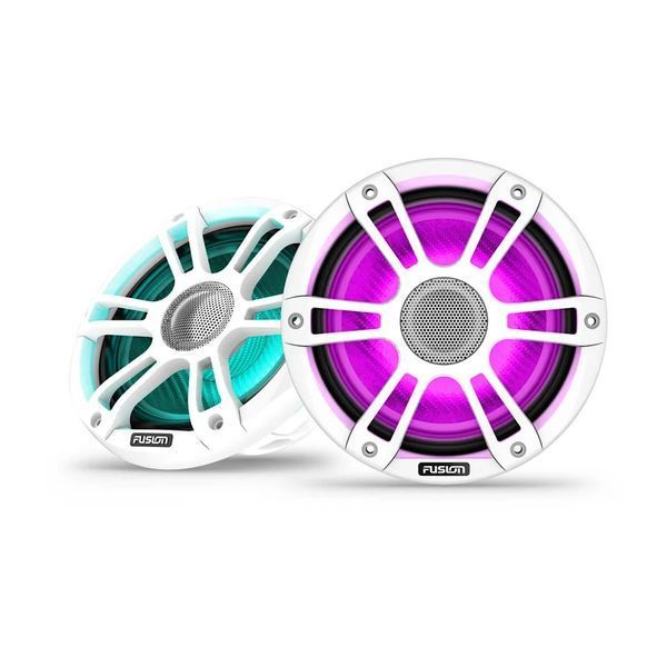 Морские динамики Fusion Signature Series 3i 7,7" 280 Вт коаксиальные спортивные с подсветкой CRGBW белые (пара) 010-02772-10 фото