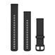 Быстросменные ремешки Garmin (20 мм) силиконовые черные 010-12932-64 фото