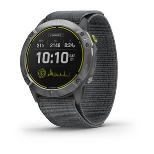 Смарт-часы Garmin Enduro стальные с серым нейлоновым ремешком UltraFit 010-02408-00 фото