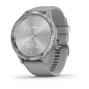 Смарт-часы Garmin vivomove 3 с серебристым безелем и пыльно-серым ремешком 010-02239-20 фото