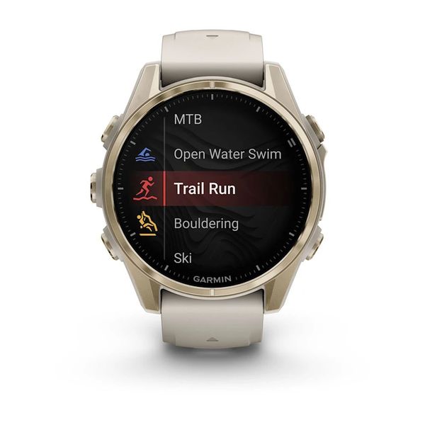 Смарт-часы Garmin fenix 8 AMOLED (43 мм) Sapphire золотистый/туманно-серый песочный 010-02903-11 фото